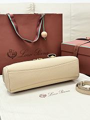 Colestore  Loro Piana Extra Softy Bag L33 Calfskin  Ancient Sandstone/Sun Gold 33 x 14 x 9cm - 6