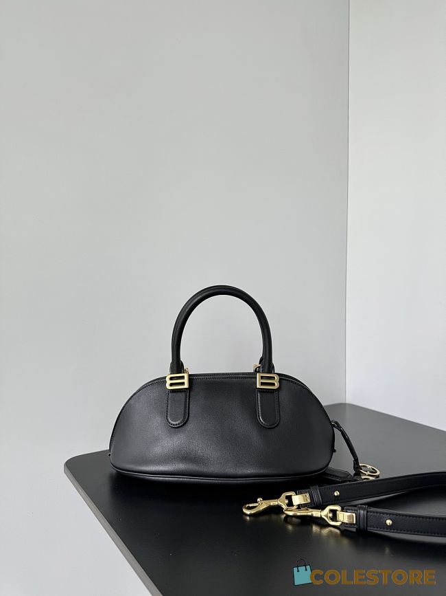 Colestore  Balenciaga Bolero Bowling Bag Mini Black 30x13.5x10cm - 1