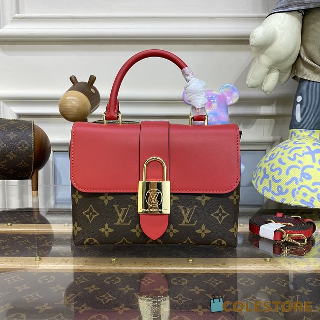 Colestore Louis Vuitton Locky BB Monogram Red 20x16x7.5cm - 1