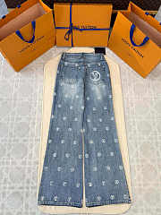 Colestore  Louis Vuitton LV Ski Signature Sequin Boot-Cut Jeans - 6