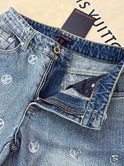 Colestore  Louis Vuitton LV Ski Signature Sequin Boot-Cut Jeans - 4