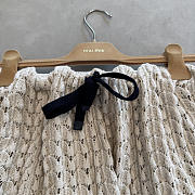 Colestore Miu Miu Crochet Mini Skirt in Beige - 4