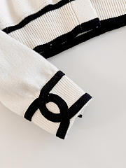 Colestore Chanel Jacket Knit, White & Black - 6