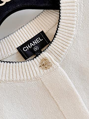 Colestore Chanel Jacket Knit, White & Black - 4