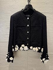 Colestore Chanel Jacket   Cotton & Synthetic Fibers  Black & White - 1