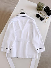 Colestore Jacket   Silk  White & Black - 4