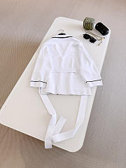 Colestore Jacket   Silk  White & Black - 3