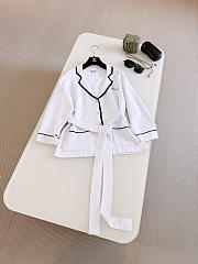 Colestore Jacket   Silk  White & Black - 2