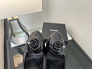 Colestore Chanel Camellia Patent Leather Pumps with CC Logo Black - 5