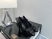 Colestore Chanel Camellia Patent Leather Pumps with CC Logo Black - 3