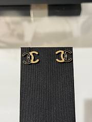 Colestore Chanel Enamel CC Earrings Black Gold - 1