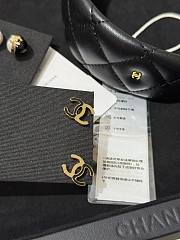 Colestore Chanel Enamel CC Earrings Black Gold - 4