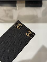 Colestore Chanel Enamel CC Earrings Black Gold - 2