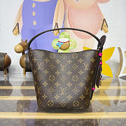 Colestore Louis Vuitton LV All In BB Monogram/Exotic Crocodile Fuchsia 16x18x12cm - 4