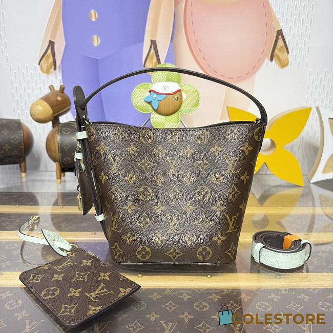 Colestore Louis Vuitton LV All In BB Monogram/Exotic Crocodile Mint 16x18x12cm - 1