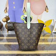 Colestore Louis Vuitton LV All In BB Monogram/Exotic Crocodile Mint 16x18x12cm - 4