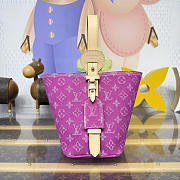 Colestore  Louis Vuitton All In BB Monogram Denim Fuchsia 16x18x12cm - 6