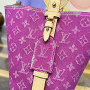 Colestore  Louis Vuitton All In BB Monogram Denim Fuchsia 16x18x12cm - 5