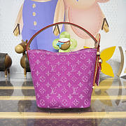 Colestore  Louis Vuitton All In BB Monogram Denim Fuchsia 16x18x12cm - 3