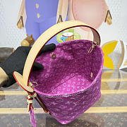 Colestore  Louis Vuitton All In BB Monogram Denim Fuchsia 16x18x12cm - 2