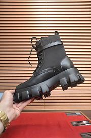 Colestore Prada Monolith brushed leather and Re-Nylon boots with pouch Black - 3