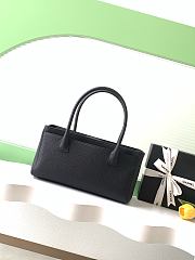 Colestore Chanel Cerf Tote Bag Grained Calfskin Black 17.5x32x13cm - 6