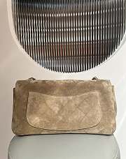 Colestore Chanel Large flap-top handbag   Suede calfskin & Gold-plated metal  Dark beige  19.5 x 32 x 10cm - 4