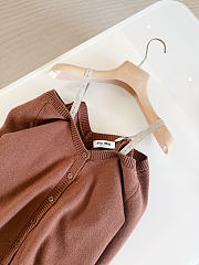 Colestore  Miu Miu Tobacco Cashmere Cardigan - 6