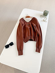 Colestore  Miu Miu Tobacco Cashmere Cardigan - 2