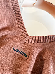 Colestore  Miu Miu Tobacco Cashmere Cardigan - 4