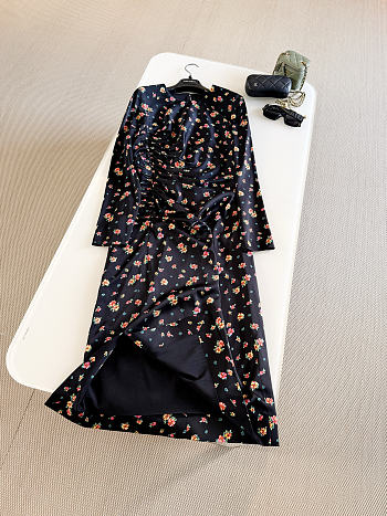 Colestore  Dolce & Gabbana Small floral-print charmeuse dress in Multicolor