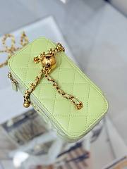 	 Colestore Chanel Classic Vanity Bag Light Green Lambskin 17x9.5x8cm - 4
