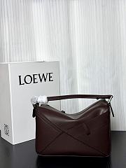 Colestore  Loewe Panta large Puzzle bag in shiny calfskin Brown 24x10.5x16.5cm - 4