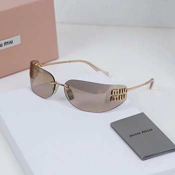 	 Colestore Miu Miu Runway Sunglasses Gold/Mirror Brown Lenses
