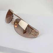 	 Colestore Miu Miu Runway Sunglasses Gold/Mirror Brown Lenses - 5