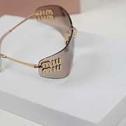 	 Colestore Miu Miu Runway Sunglasses Gold/Mirror Brown Lenses - 2