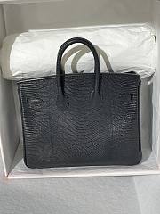 	 Colestore Hermès Birkin 25 Black Lizard Silver Hardware - 3