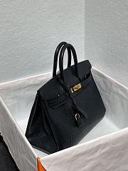 	 Colestore Hermès Birkin 25 Black Lizard Gold Hardware - 6