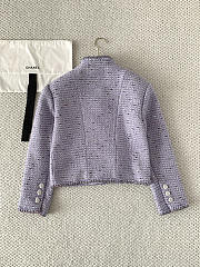 Colestore Chanel Jacket   Cotton tweed & Sequins  Lilac - 5