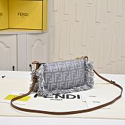 Colestore  Fendi Baguette Tissu Bleu 20x3x12cm - 6