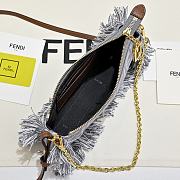 Colestore  Fendi Baguette Tissu Bleu 20x3x12cm - 4