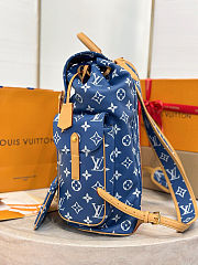 Colestore Louis Vuitton Christopher P9 MM Backpack Blue 44x38x12.5cm - 6