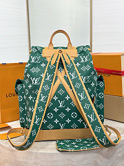 Colestore Louis Vuitton Christopher P9 MM Backpack Green 44x38x12.5cm - 5