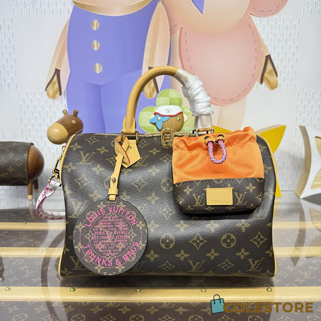 Colestore  Louis Vuitton The Paris À Vélo Speedy Soft 30 Monogram Orange 30 x 21 x 17 cm - 1