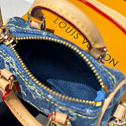 Colestore  Louis Vuitton LV x TM Micro Speedy Denim Cerise Bag Charm - 6