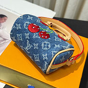 Colestore  Louis Vuitton LV x TM Micro Speedy Denim Cerise Bag Charm - 2
