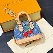 Colestore  Louis Vuitton LV x TM Micro Alma Denim Cerise Bag Charm  - 4
