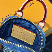 Colestore  Louis Vuitton LV x TM Micro Alma Denim Cerise Bag Charm  - 3
