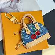 Colestore  Louis Vuitton LV x TM Micro Alma Denim Cerise Bag Charm  - 2