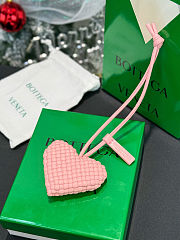 Colestore Bottega Veneta Charm Heart da Uomo di in Rosa  - 6